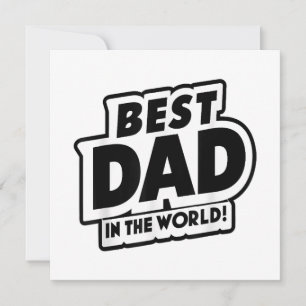 Father's Day Best Dad In The World Invitation