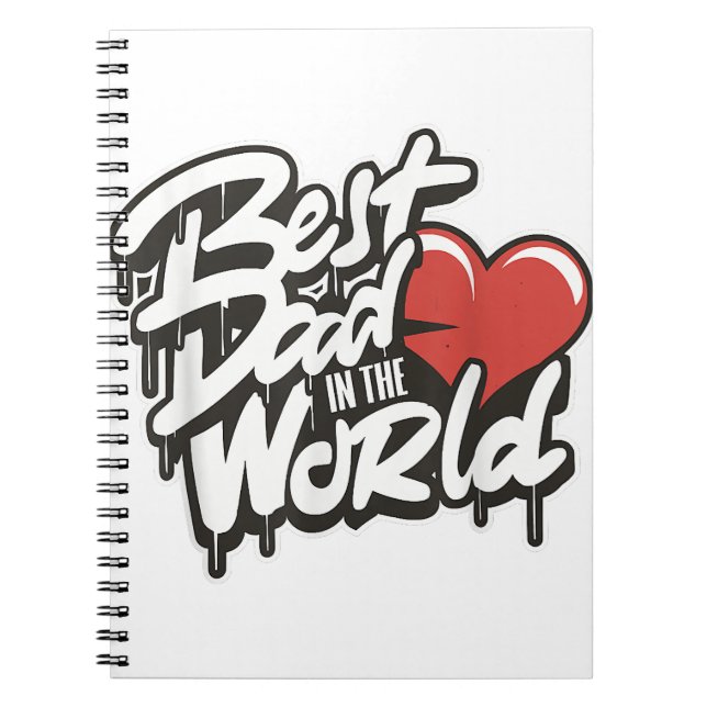 Father's Day Best Dad In The World Notebook (Front)