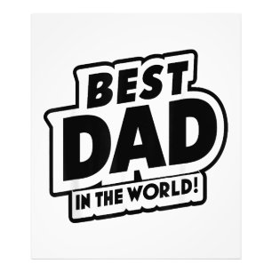 Father's Day Best Dad In The World Photo Print