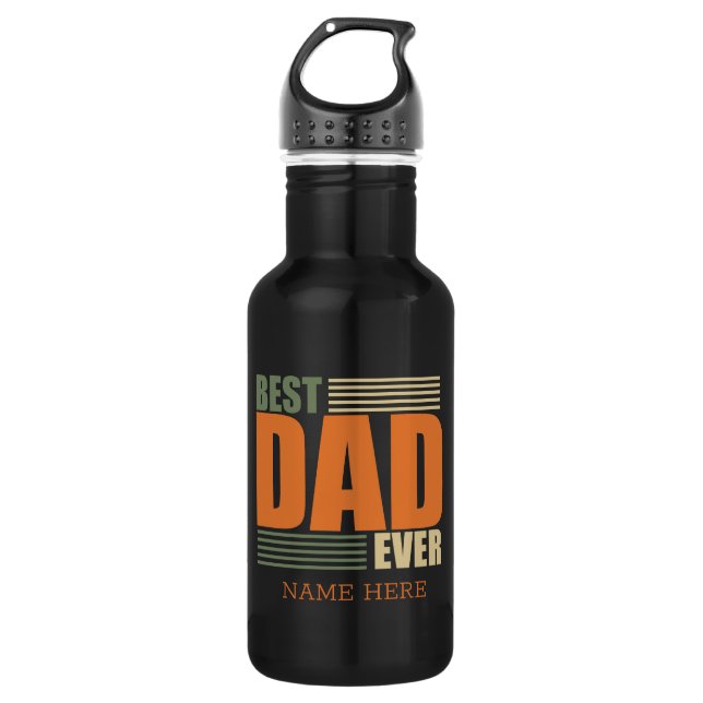 fathers day best dad personalised gift ideas  532 ml water bottle (Front)