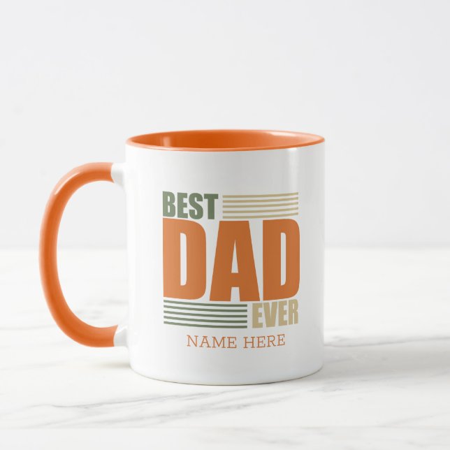 fathers day best dad personalised gift ideas  mug (Left)