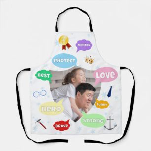 Fathers Day Best Dad Word Clouds King Crown Love Apron