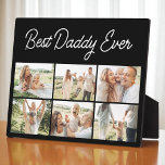 Father's Day Best Daddy Ever 6 Photo Collage Plaque<br><div class="desc">Celebrate the love and memories that make Dad one-of-a-kind with this heartfelt Best Daddy Ever 6-photo collage plaque. Perfect for Father's Day, this personalised keepsake lets you showcase six cherished moments that tell your family's story. Thoughtfully designed with bold yet minimalist text, this custom photo plaque is ideal for an...</div>