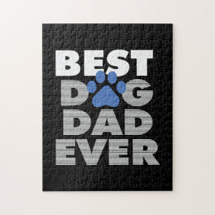 Father's Day Best Dog Dad Ever Jigsaw Puzzle