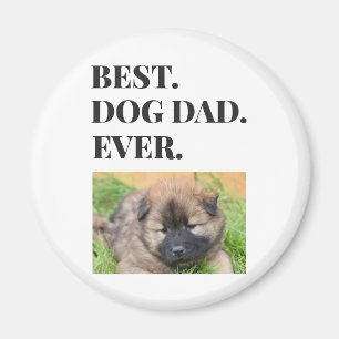 Fathers Day Best Dog Dad Ever Photo Magnet
