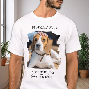 Father's Day Best Dog Dad Personalised Pet Photo T-Shirt
