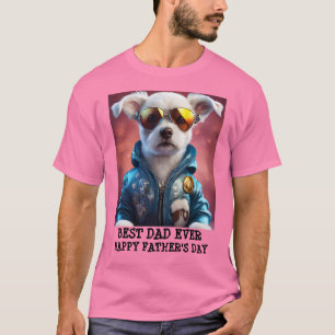 Father's Day Best Dog Dad Personalised T-Shirt