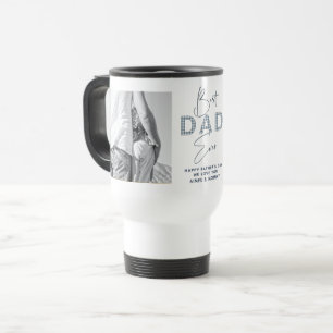 Father's Day Best Father Ever 2 Photo Dusty Blue Travel Mug