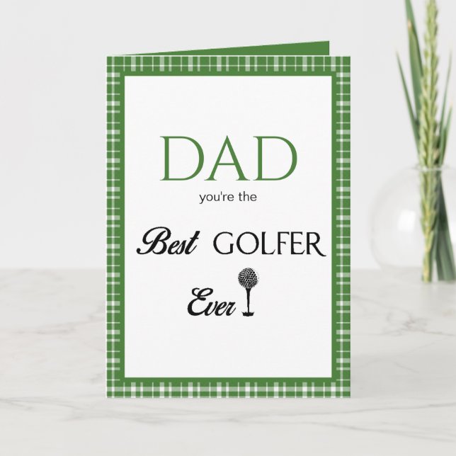 Fathers Day Best Golfer Card (Front)