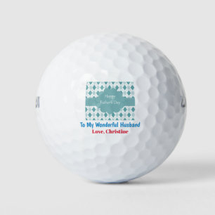 Father's Day Best Husband Dad Ever Golf Balls