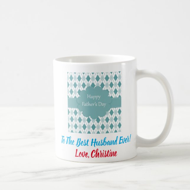 Father's Day Best Husband Dad Ever Photo Coffee Mug (Right)