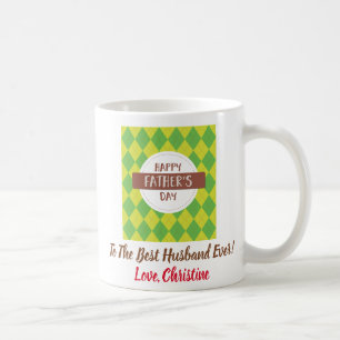 Father's Day Best Husband Dad Ever Two Photos Coffee Mug