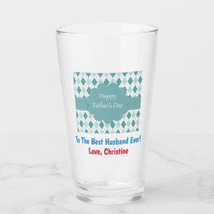 Father's Day Best Husband Ever Pint Beer Glass