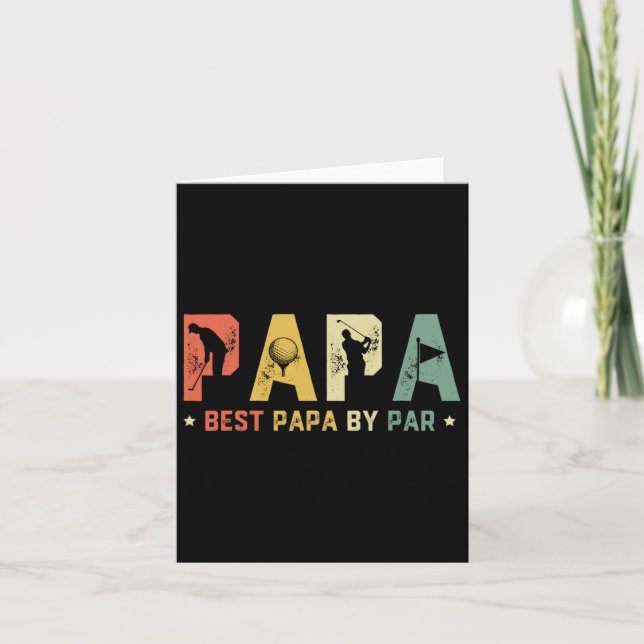Father's Day Best Papa  Card (Front)
