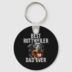 Fathers Day . Best Rottweiler Dad Ever Dog Dad Key Ring