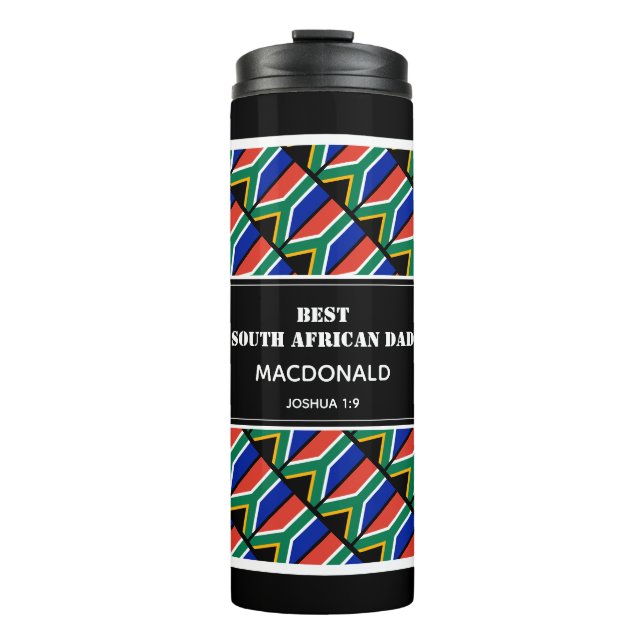 Father's Day BEST SOUTH AFRICAN DAD Personalised Thermal Tumbler (Front)