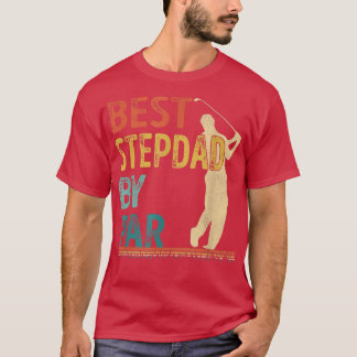 Father's Day Best Stepdad By Par Golfer Daddy Gift T-Shirt