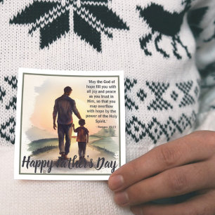 Father's Day Bible Verse: Romans 15:13 Holiday Card