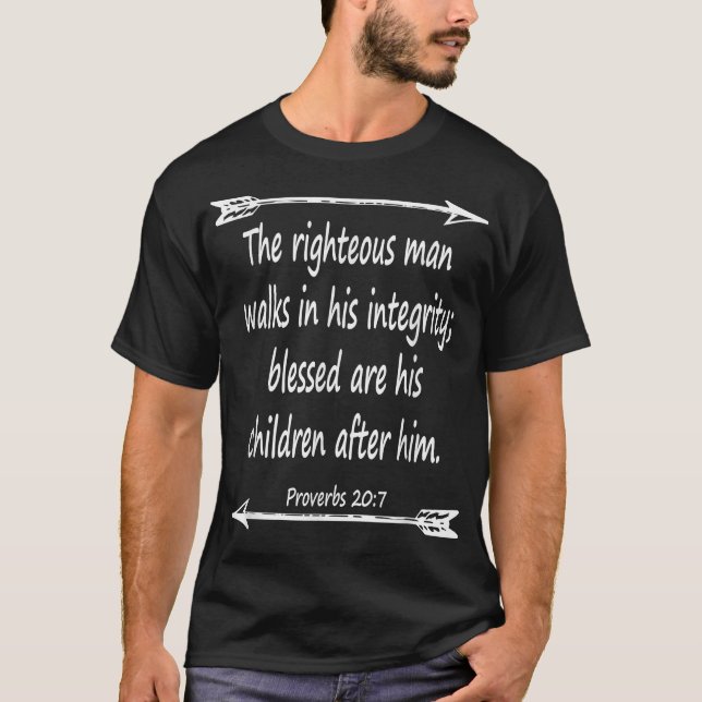 Fathers Day Bible Verse  Tee Christian Scripture  (Front)