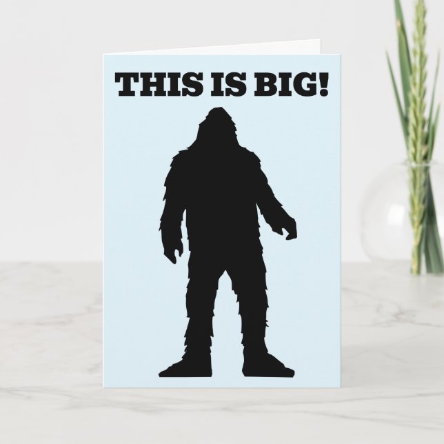 FATHER'S DAY BIGFOOT FUNNY Greeting Cards (Front)