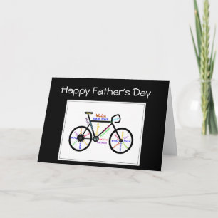 Father's Day Bike Cycle, Sport Motivational Card
