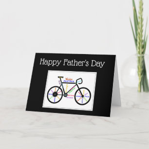Father's Day Bike Cycle, Sport Motivational Card