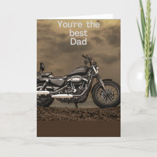 Father's Day biker fun Thank You Card
