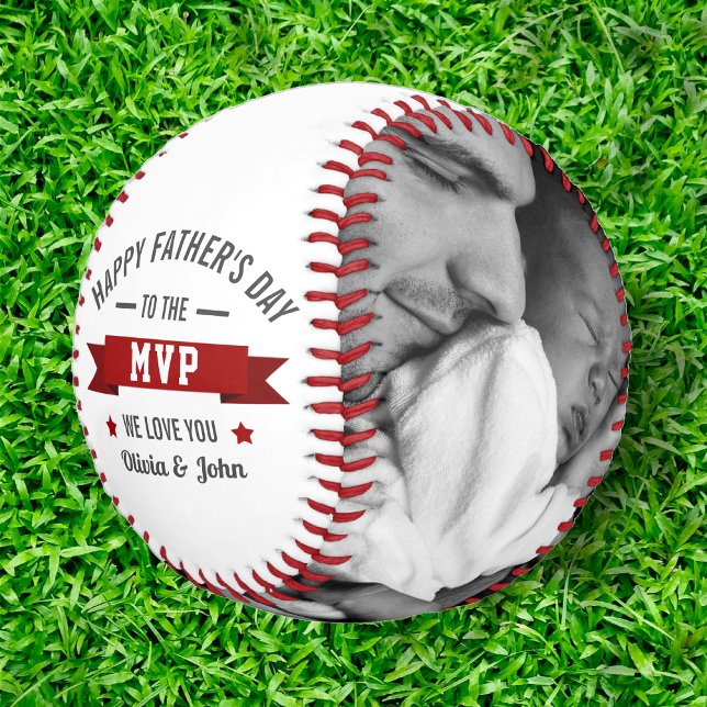 Father's Day/Birthday From Kids MVP Photo Baseball (Creator Uploaded)