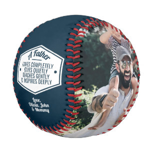 Father's Day/Birthday From Kids to Dad Photo Baseb Baseball
