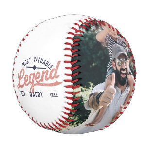 Father's Day/Birthday Grandpa Dad From Kids Photo Baseball