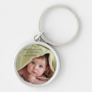 Father's Day Birthday Love Daughter, Photo Key Ring