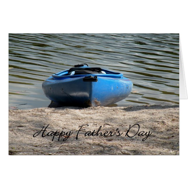 Father's Day Blue Kayak (Front Horizontal)
