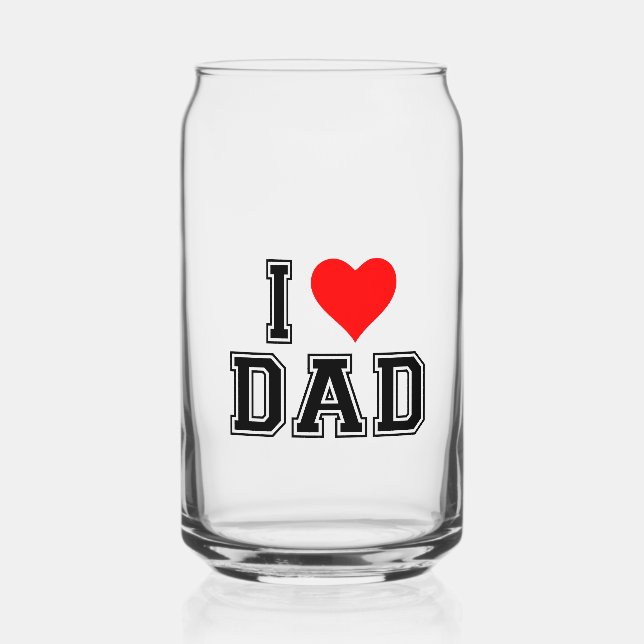 Father's day – Bold and Simple Design Can Glass (Back)