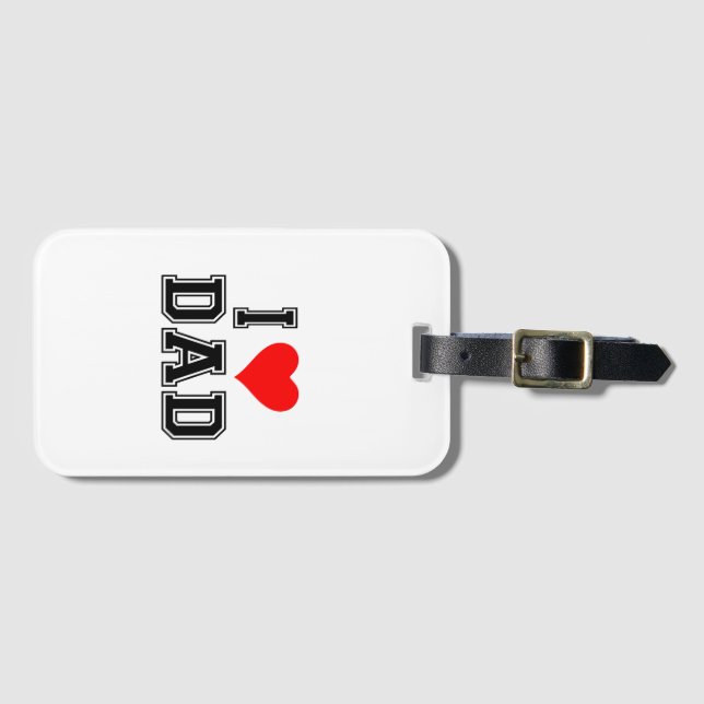 Father's day – Bold and Simple Design Luggage Tag (Front Horizontal)