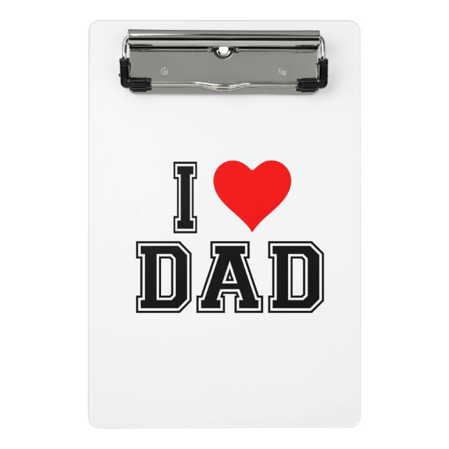 Father's day – Bold and Simple Design Mini Clipboard (Front)
