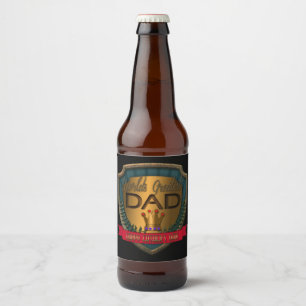 Father's Day Bottle Labels World's Greatest Dad