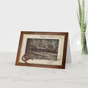 FATHER'S DAY - BROTHER - VINTAGE - 100+ Year Cabin Card