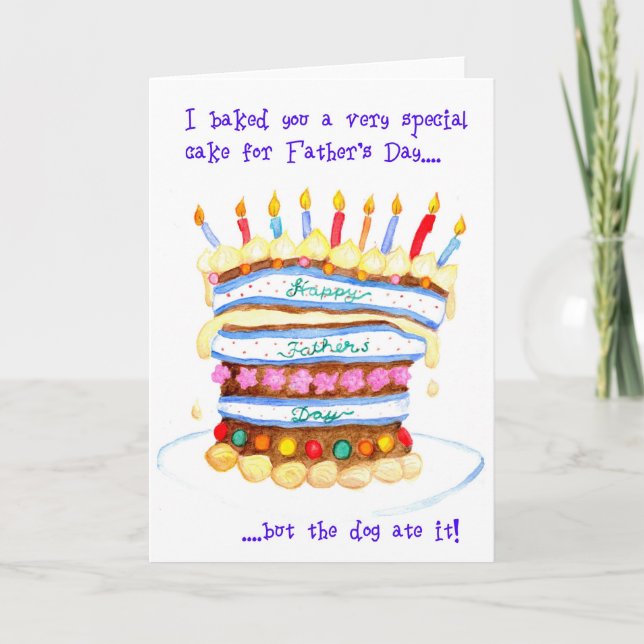Father's Day Cake Card (Front)