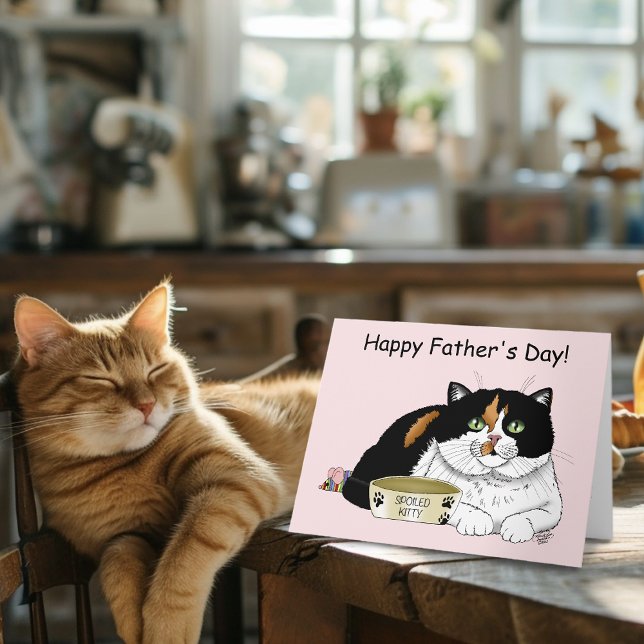 Father's Day Calico Cat Card (Creator Uploaded)