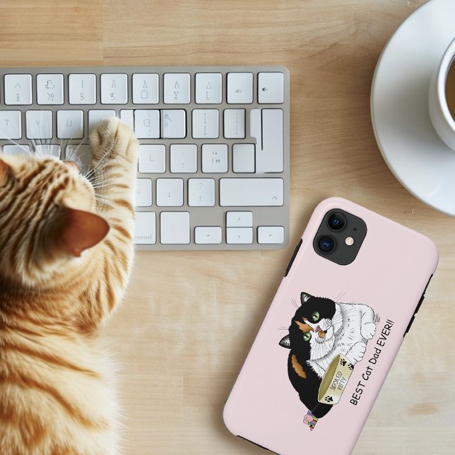 Father's Day Calico Cat Case-Mate iPhone Case (Creator Uploaded)