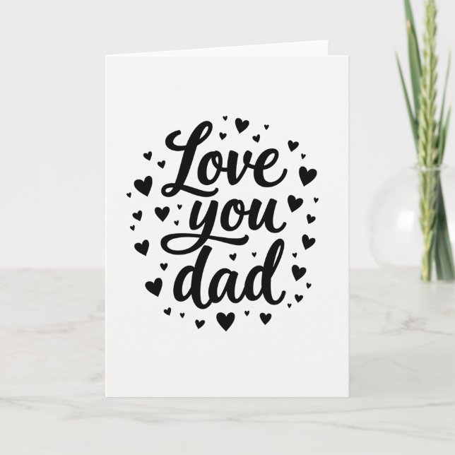 Fathers Day Calligraphy Card (Front)