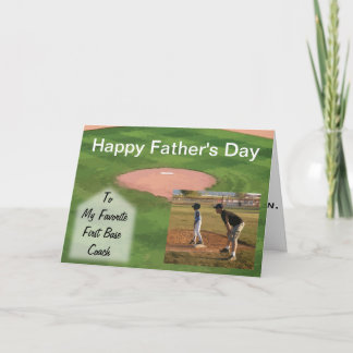 Father's Day Card Baseball Theme