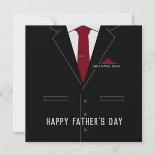 Father's Day Card Best DAD Ever - Your Name /Text