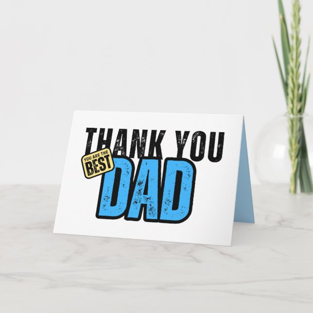Father's Day Card, Dad Appreciation Thank You Card (Front)