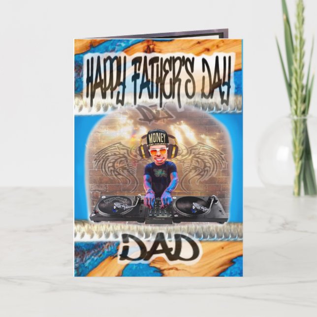 Father's Day card DJ (Front)