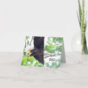 Father's Day card featuring Bald Eagle