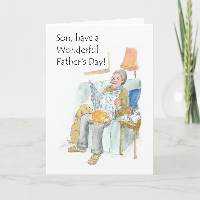 Father's Day Card for a Son (Front)