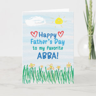 Father's Day Card for Abba