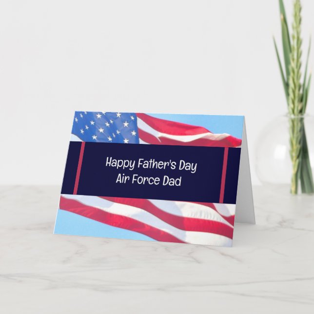 Father's Day Card for Air Force Dad (Front)