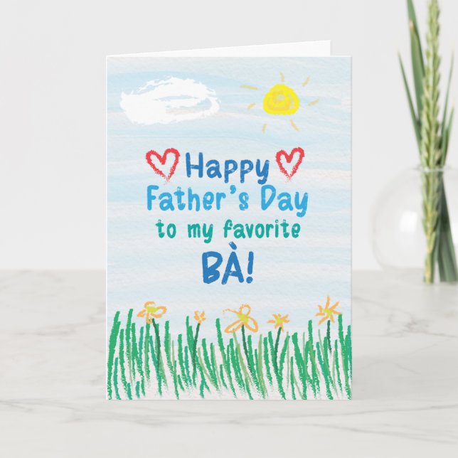 Father's Day Card for Bà (Front)